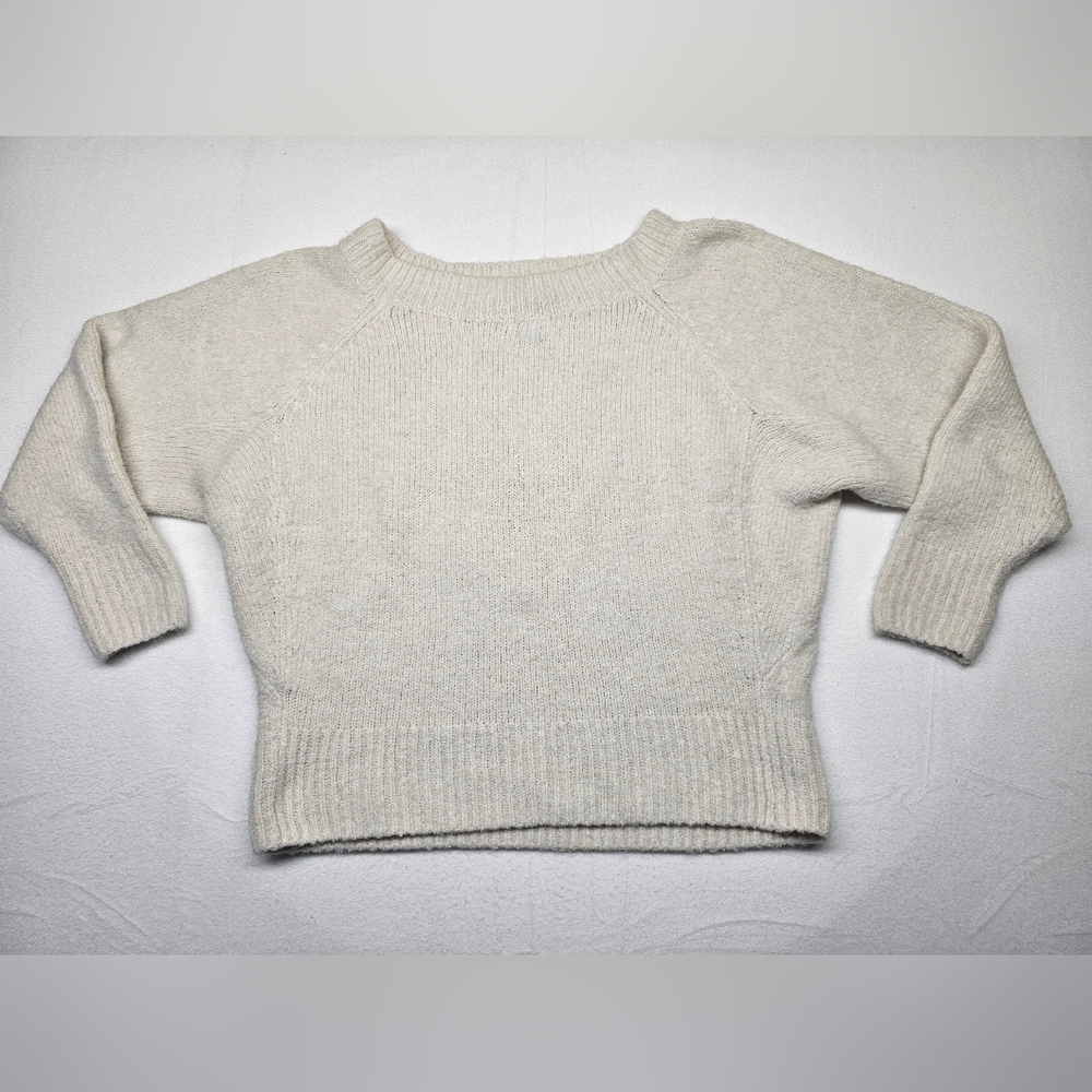 Victoria's Secret Cream Knit Sweater Raglan Sleeve Womens S/P Small‎